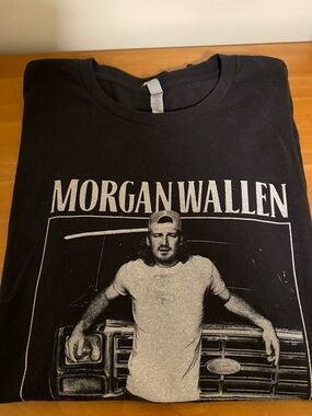 Next Level Apparel Black Morgan Wallen Graphic Tee